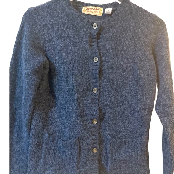 Burden Knitting Mills Vintage Union Made Dark Blue Sweater - Medium - Picture 3 of 7